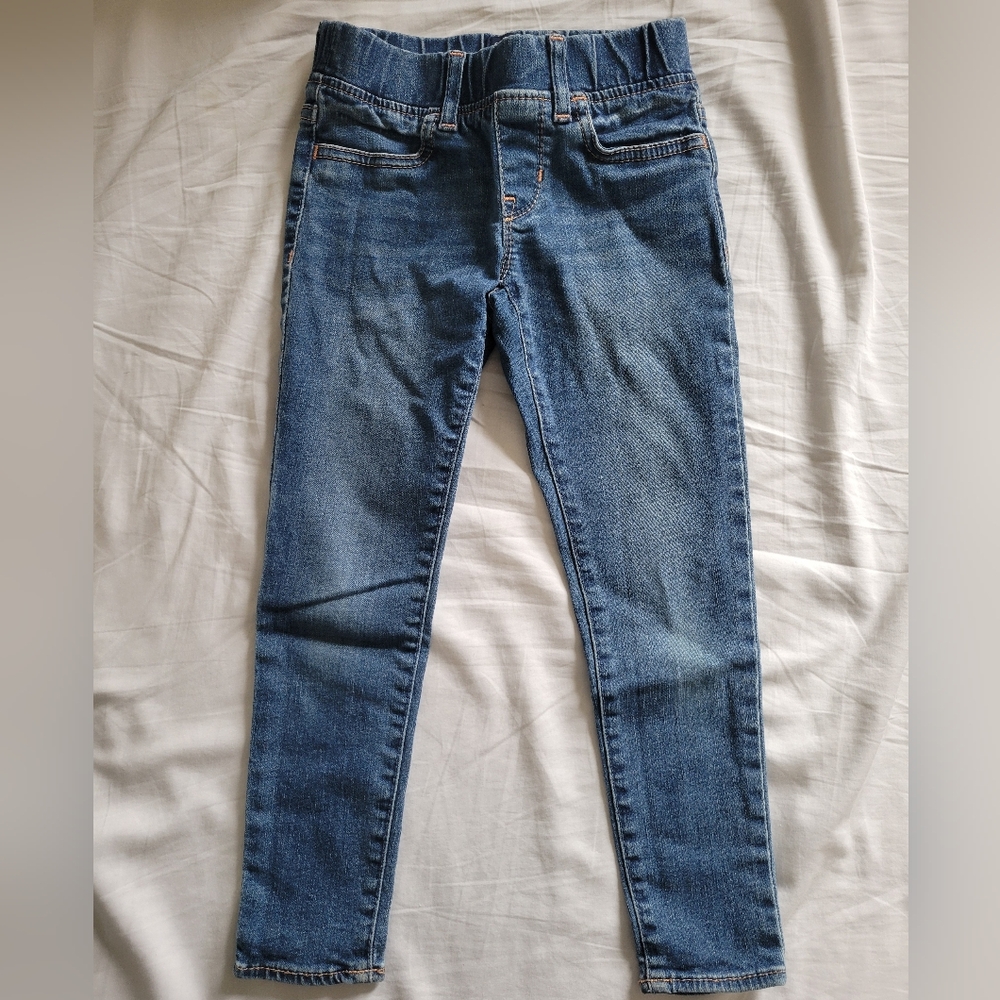 GAP Girl's Blue Denim Stretch Jeggings Size 6